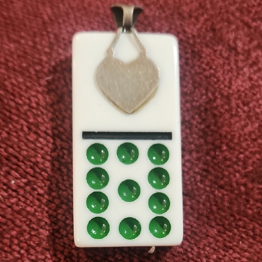 Blue and White Pendant Necklace - Picture 2 of 4